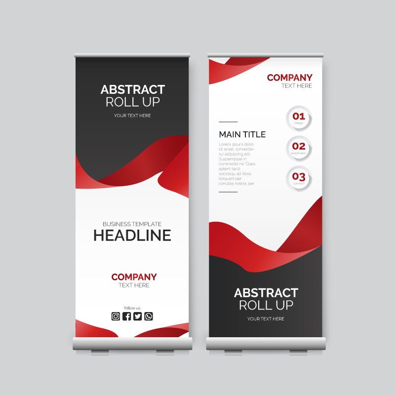 Cetak Roll Up Banner Custom
